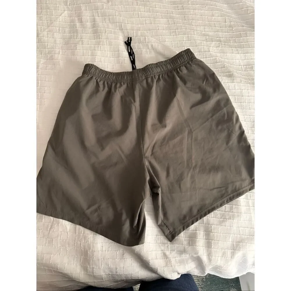Gymshark Taupe Gray Training Shorts Athletic Performance Gym Activewear SZ M